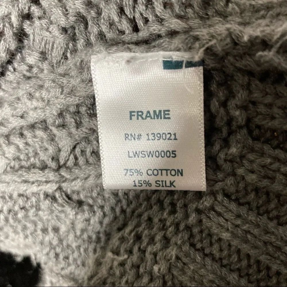 FRAME | Cable Knit Crew Neck Sweater - Picture 7 of 7